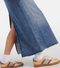 Citizens of Humanity Circolo Reworked denim maxi skirt