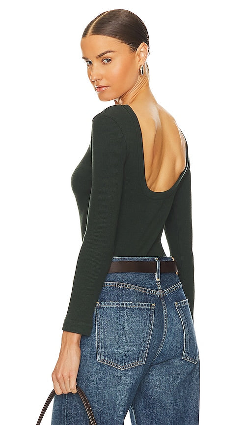 Citizens of Humanity Franchette Top in Dark Green - Haut Francette Citizens of Humanity en vert foncé - Citizens of Humanity Franchette 深绿色上衣 - Citizens of Humanity Franchette-Oberteil in Dunkelgrün - Citizens of Humanity 프랑셰트 탑 - Top Franchette di Citizens of Humanity in verde scuro