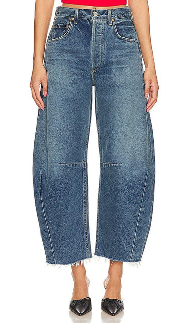 Citizens of Humanity Horseshoe Wide Leg in Blue - Citizens of Humanity Horseshoe jambe large en bleu - 人类公民蓝色马蹄阔腿 - Citizens of Humanity Hufeisenweites Bein in Blau - Citizens of Humanity 호스슈 와이드 레그 블루 색상 - Citizens of Humanity Gamba larga a ferro di cavallo in blu