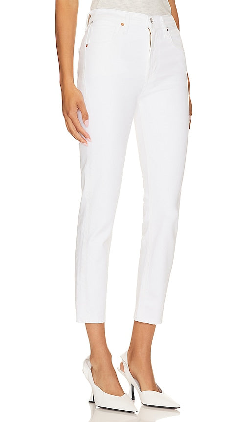 Citizens of Humanity Isola Straight Crop in White