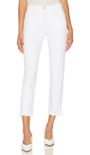 Citizens of Humanity Isola Straight Crop in White - Citizens of Humanity - Isola - Coupe droite - Blanc - 人类公民伊索拉白色直筒作物 - Citizens of Humanity Isola Straight Crop in Weiß - Citizens of Humanity Isola 스트레이트 크롭 화이트 색상 - Citizens of Humanity Isola Straight Crop in bianco