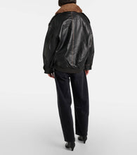 Citizens of Humanity Santiago shearling-trimmed leather jacket
