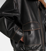 Citizens of Humanity Santiago shearling-trimmed leather jacket