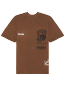 Civil Regime Bloom Through This American Classic Oversized Tee in Taupe