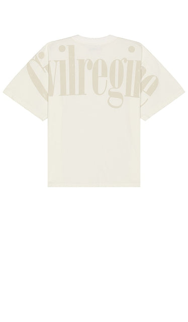 Civil Regime Concrete 199X Tee in Cream - T-shirt 199X en béton du régime civil en crème - Civil Regime Concrete 199X 奶油色 T 恤 - Civil Regime Concrete 199X T-Shirt in Creme - Civil Regime Concrete 199X 티셔츠 - T-shirt in cemento 199X del regime civile in crema