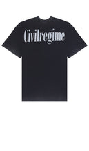 Civil Regime Scooby's Monster Rally American Classic Oversized Tee in Black