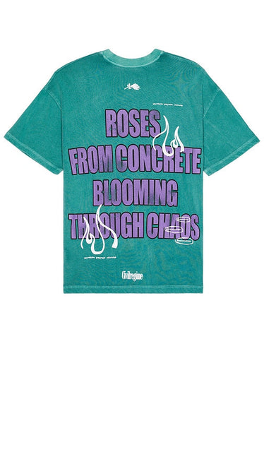 Civil Regime The Motto American Classic Oversized Tee in Green - Civil Regime - T-shirt surdimensionné classique américain The Motto en vert - Civil Regime The Motto 美国经典绿色超大 T 恤 - Civil Regime The Motto American Classic Übergroßes T-Shirt in Grün - Civil Regime The Motto 아메리칸 클래식 오버사이즈 티셔츠 그린 색상 - Regime civile Il motto T-shirt oversize classica americana in verde