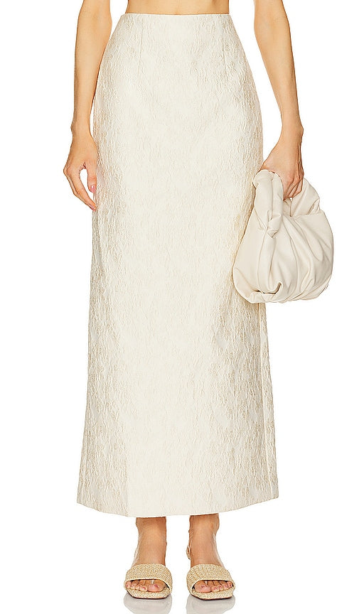 Clea Morgan Skirt in Cream - Jupe Clea Morgan en crème - Clea Morgan 奶油色裙子 - Clea Morgan Rock in Creme - Clea Morgan 스커트 - Gonna Clea Morgan color crema