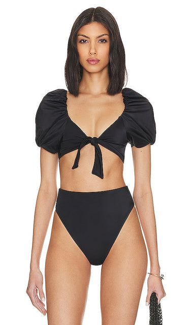 Cleobella Maude Bikini Top in Black - Haut de bikini Cleobella Maude en noir - Cleobella Maude 黑色比基尼上衣 - Cleobella Maude Bikinioberteil in Schwarz - Cleobella Maude 비키니 탑 - Top bikini Cleobella Maude in nero