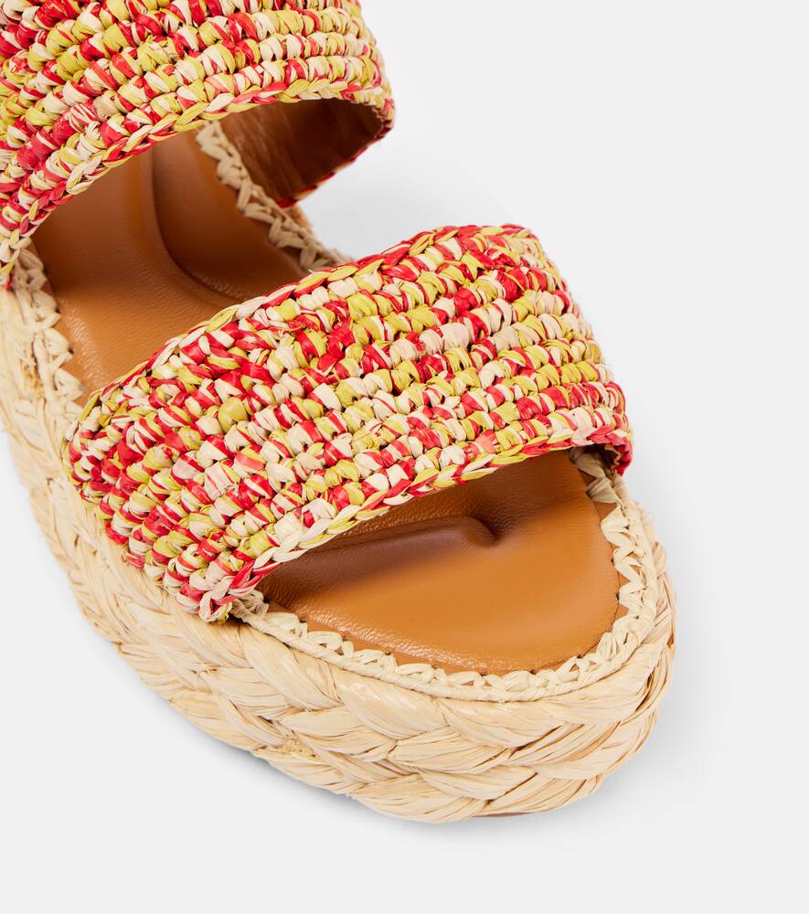 Clergerie Arlene 2 raffia platform sandals