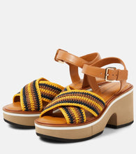 Clergerie Carya crochet platform sandals