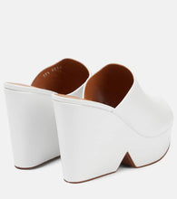 Clergerie Dolcy leather wedge sandals