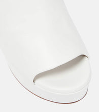 Clergerie Dolcy leather wedge sandals