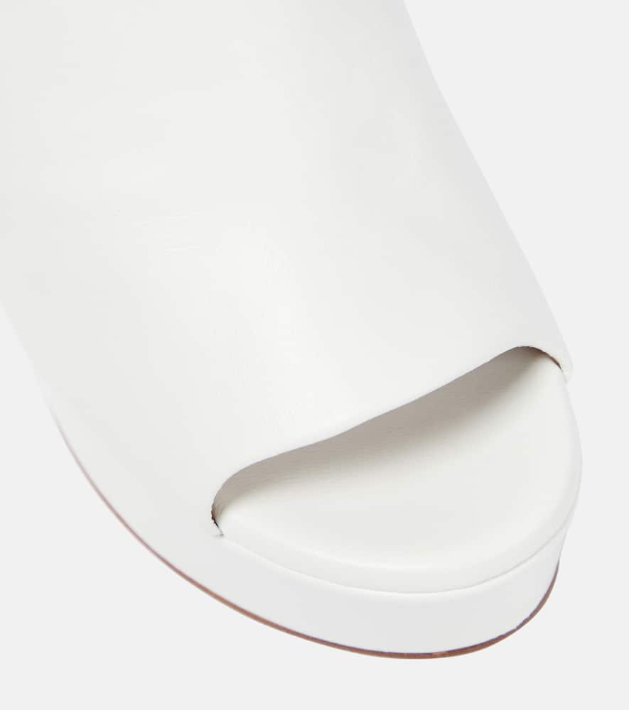 Clergerie Dolcy leather wedge sandals