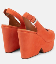 Clergerie Dylan suede platform sandals