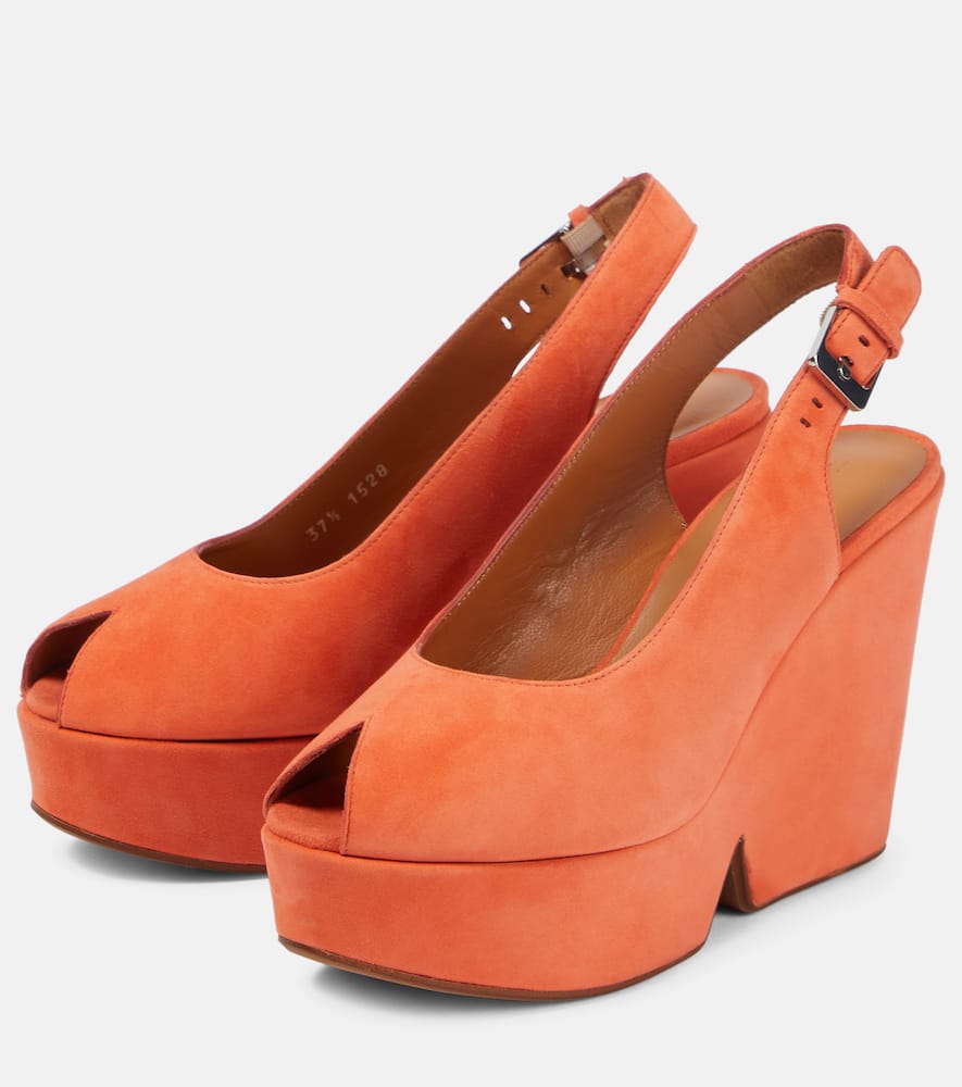 Clergerie Dylan suede platform sandals