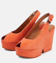 Clergerie Dylan suede platform sandals