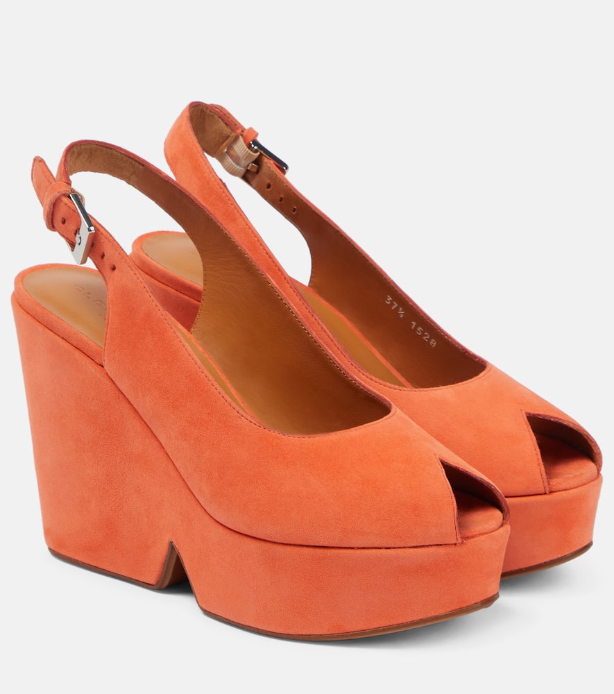 Clergerie Dylan suede platform sandals