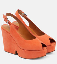 Clergerie Dylan suede platform sandals