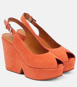 Clergerie Dylan suede platform sandals