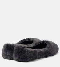 Clergerie Masha faux fur ballet flats