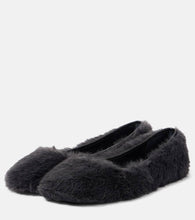 Clergerie Masha faux fur ballet flats
