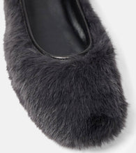 Clergerie Masha faux fur ballet flats