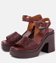 Clergerie Nelio 110 embellished platform sandals