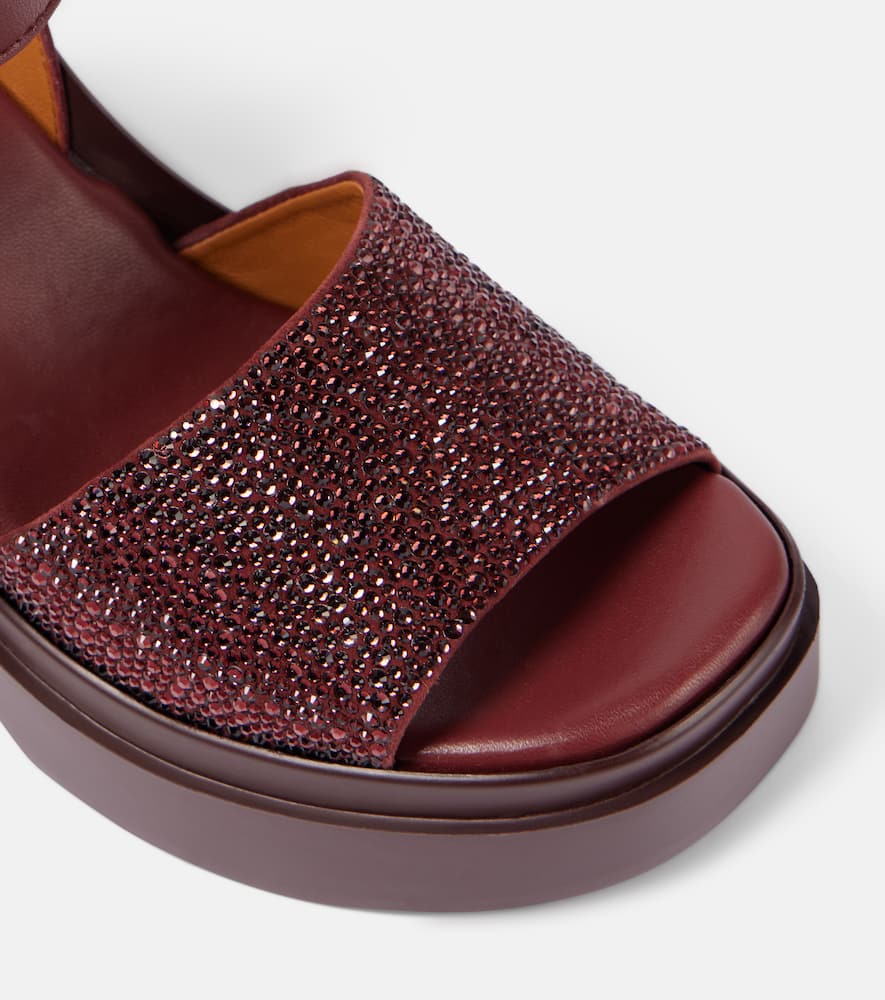 Clergerie Nelio 110 embellished platform sandals