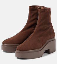 Clergerie Nelle suede platform ankle boots