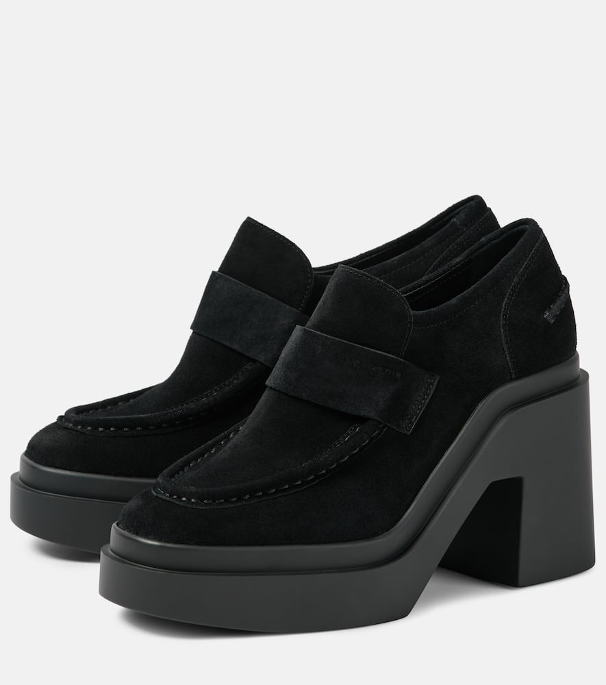 Clergerie Netta suede loafer pumps