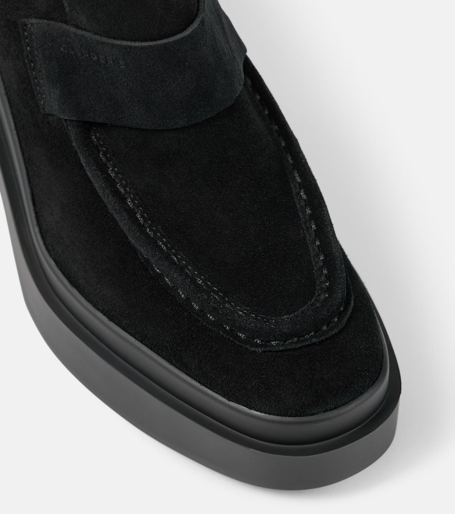 Clergerie Netta suede loafer pumps