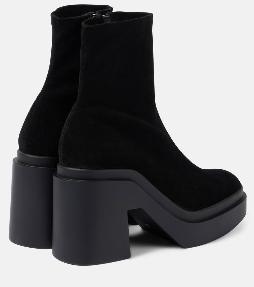 Clergerie Nina suede platform ankle boots