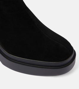 Clergerie Nina suede platform ankle boots
