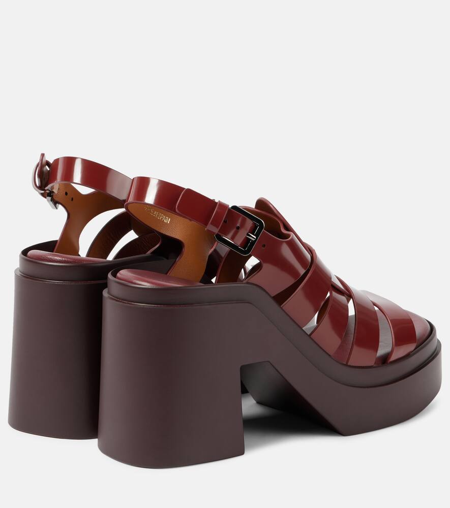 Clergerie Nindy leather platform sandals