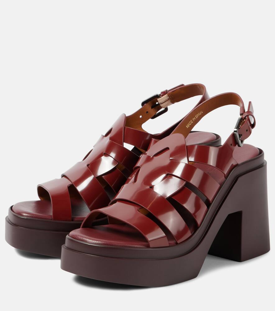 Clergerie Nindy leather platform sandals