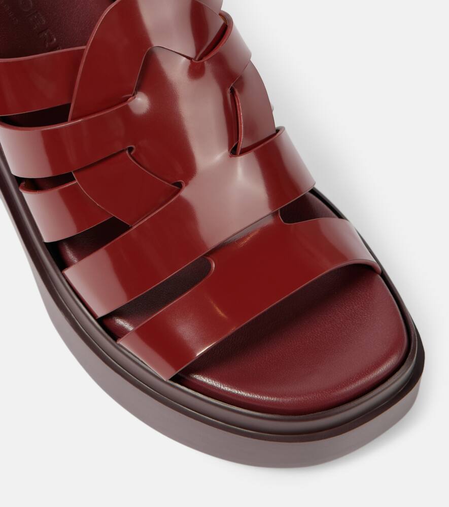 Clergerie Nindy leather platform sandals