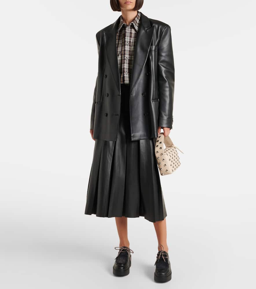 Clergerie Norton leather platform flats