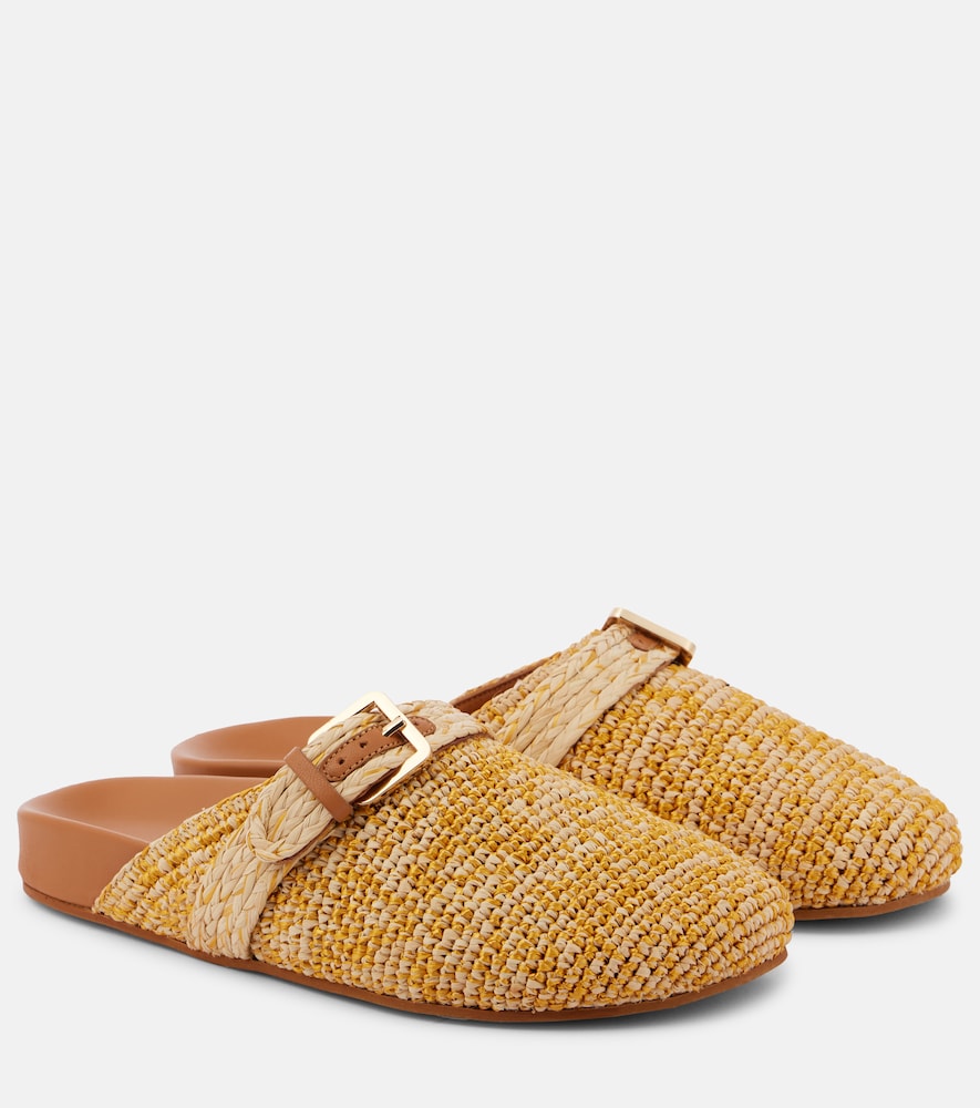 Clergerie Quinta raffia mules - Clergerie Quinta 拉菲草骡子