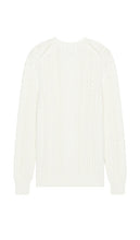 Club Monaco Large Cable Crew Sweater in Grey
