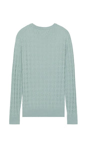 Club Monaco Merino Stretch Houndstooth Crew Sweater in Slate