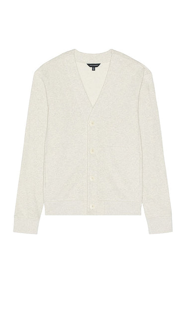 Club Monaco Terry Cardigan in Light Grey - Club Monaco Cardigan Terry en Gris Clair - Club Monaco 浅灰色毛圈开衫 - Club Monaco Frottee-Cardigan in Hellgrau - Club Monaco 테리 가디건 라이트 그레이 색상 - Cardigan in spugna Club Monaco in grigio chiaro