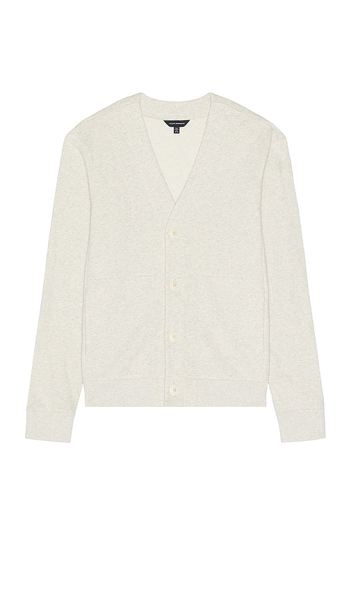 Club Monaco Terry Cardigan in Light Grey - Club Monaco Cardigan Terry en Gris Clair - Club Monaco 浅灰色毛圈开衫 - Club Monaco Frottee-Cardigan in Hellgrau - Club Monaco 테리 가디건 라이트 그레이 색상 - Cardigan in spugna Club Monaco in grigio chiaro