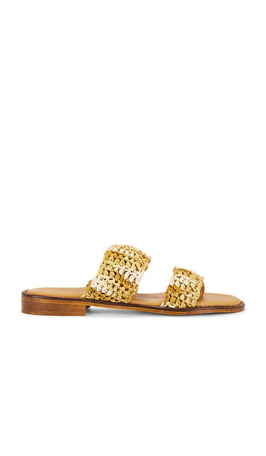 CoRNETTI Ostuni Sandal in Tan | Neutral & Vintage Slides for Women