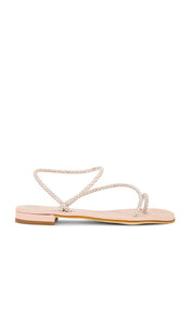 CoRNETTI Romelide Sandal in Neutral | Beige Viper Printed & Blush Strappy Sandals for Women