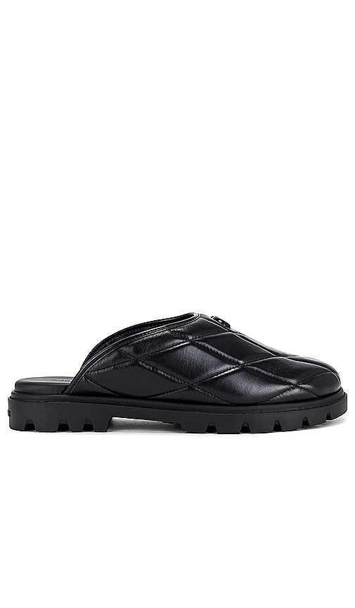 Coach Alyssa Quilted Leather Clog in Black - Coach Sabot en cuir matelassé Alyssa en noir - Coach Alyssa 黑色绗缝皮革木底鞋 - Coach Alyssa gesteppter Lederclog in Schwarz - Coach Alyssa 퀼팅 레더 클로그 블랙 색상 - Zoccolo in pelle trapuntata Coach Alyssa in nero
