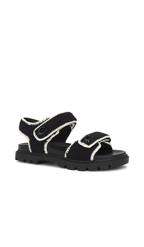 Coach Brynn Sandal in Black