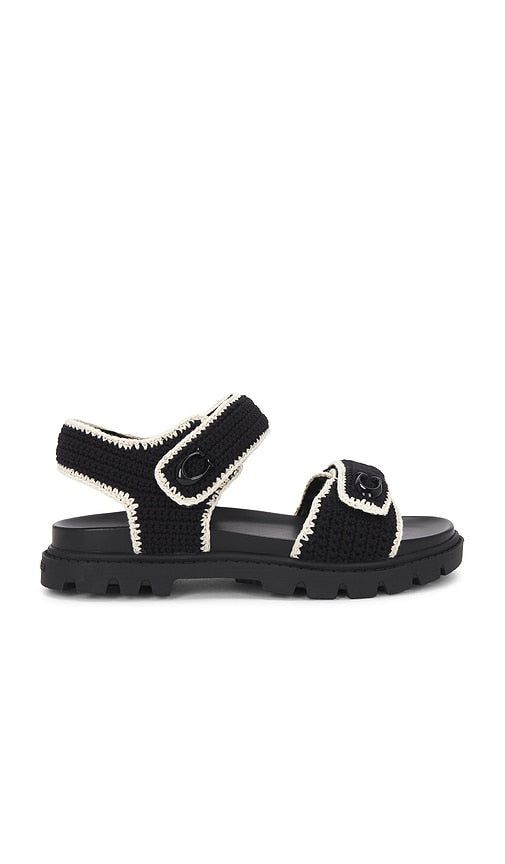 Coach Brynn Sandal in Black | Black Strappy Sandals for Women