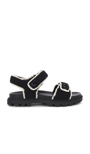 Coach Brynn Sandal in Black | Black Strappy Sandals for Women