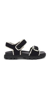 Coach Brynn Sandal in Black | Black Strappy Sandals for Women